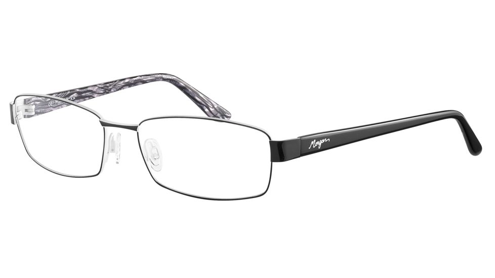 Morgan 203120 Single Vision Prescription Eyeglasses - Black Frame and Clear Lens 203120-423SV