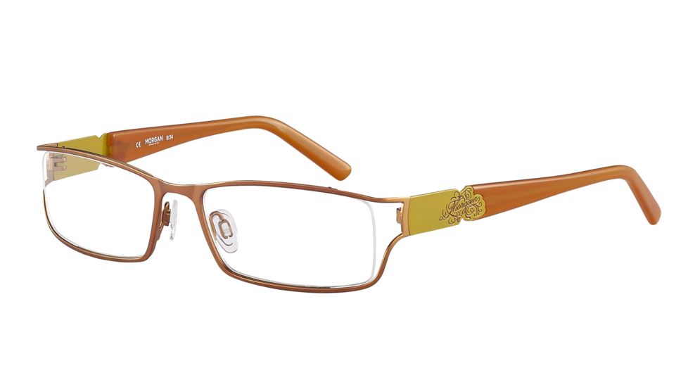 Morgan 203122 Single Vision Prescription Eyeglasses - Copper Frame and Clear Lens 203122-426SV
