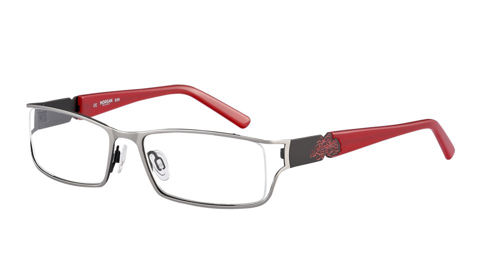 Morgan 203122 Single Vision Prescription Eyeglasses - Grey Frame and Clear Lens 203122-427SV