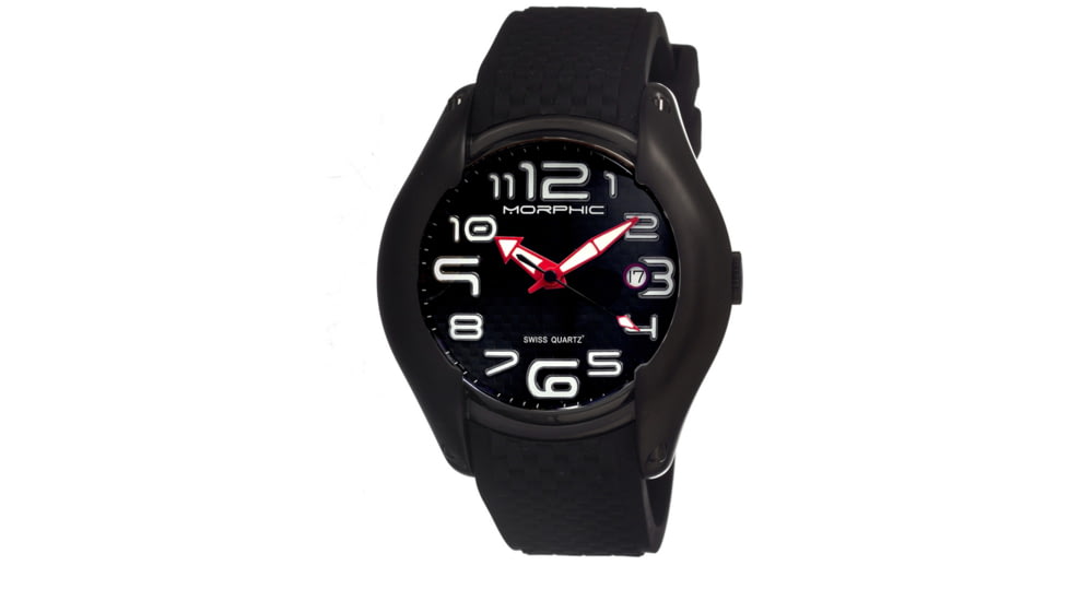 Morphic M3 Series Mens Watch, Black-Red-Black MPH0303