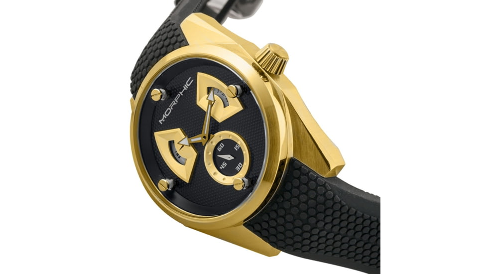 Morphic M34 Series Watch w/ Day/Date - Mens, Gold/Black, One Size, MPH3406