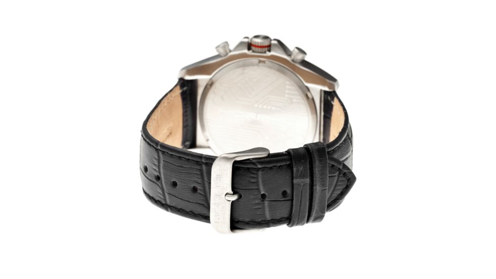 Morphic 3602 M36 Series Mens Watch, 44mm, Black Strap, Obsidian Dial MPH3602