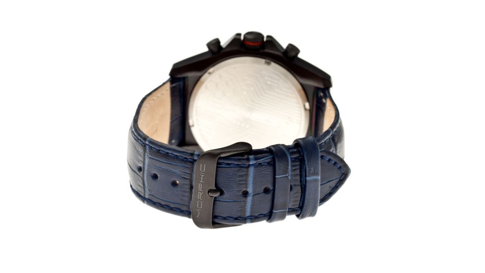 Morphic 3606 M36 Series Mens Watch, 44mm, Blue Strap, Navy Blue Dial MPH3606