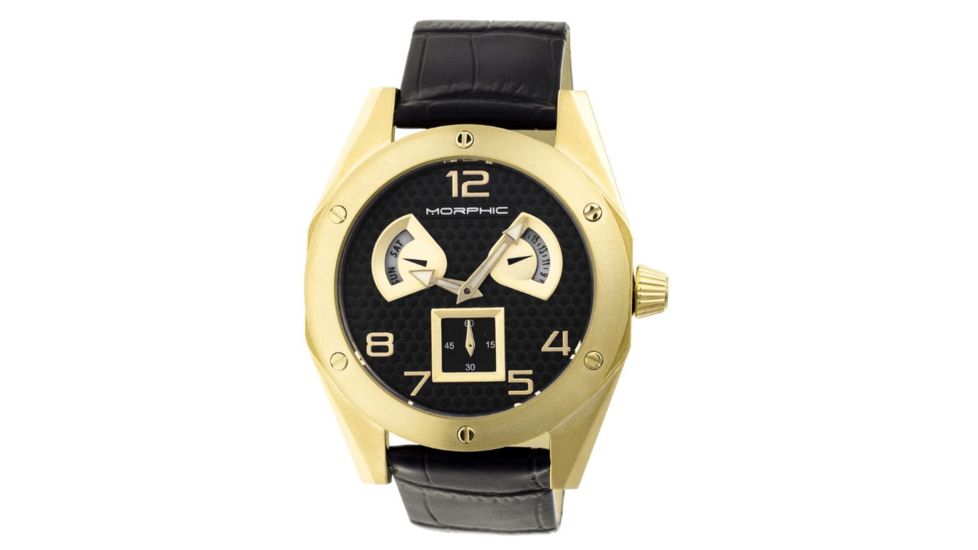 Morphic M42 Series Men's Watches, Gold Case, Black Dial MPH4203