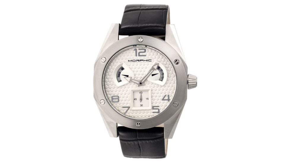 Morphic M42 Series Men's Watches, Silver Case, Silver Dial MPH4201