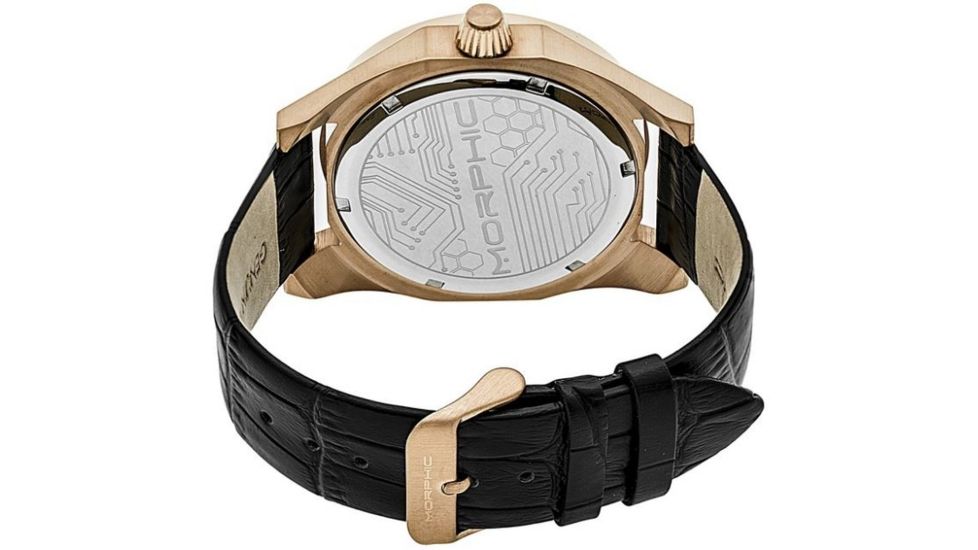 Morphic M46 Series Men's Watches, Rose Gold Case, Black Dial MPH4607