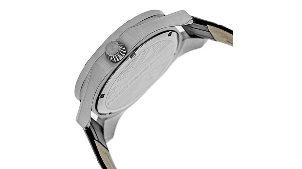 Morphic M46 Series Men's Watches, Silver Case, Black Dial MPH4602