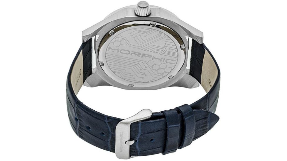 Morphic M46 Series Men's Watches, Silver Case, Navy Dial MPH4603