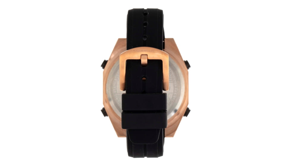 Morphic M76 Series Drum-Roll Strap Watch, Rose Gold/Black, One Size, MPH7603