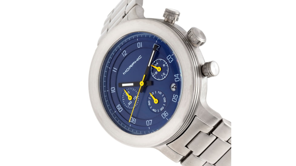 Morphic M78 Series Chronograph Bracelet Watch, Silver/Blue, One Size, MPH7804