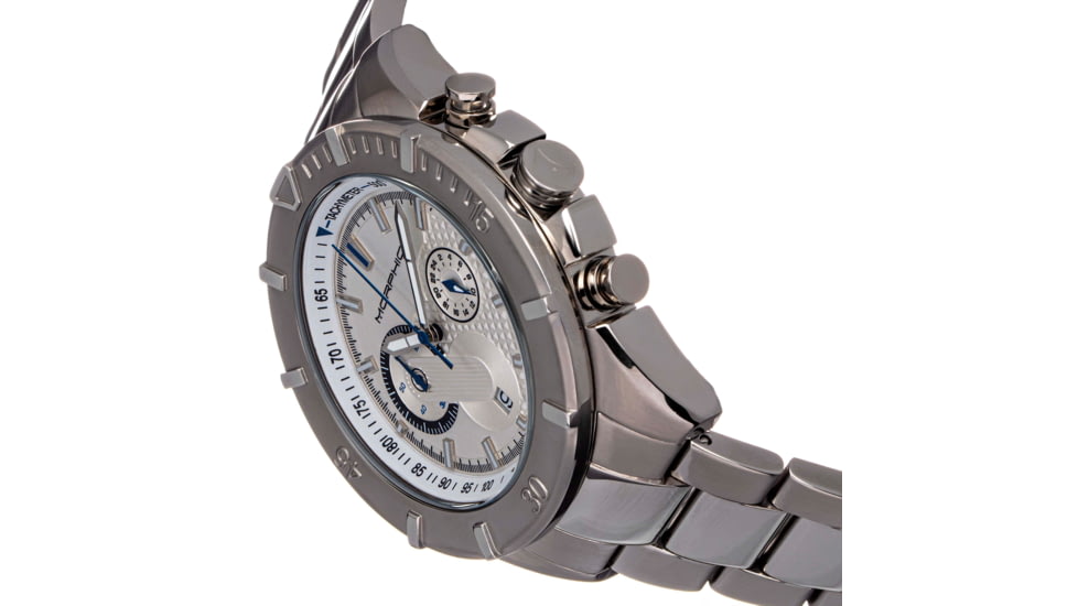 Morphic Morphic M94 Series Chronograph Bracelet Watch w/Date, White, One Size, MPH9401