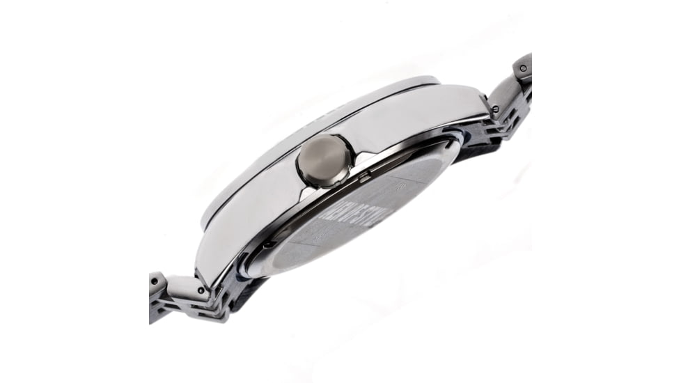 MOS PB104 St. Petersburg Mens Watch, Silver, 44mm, Blue Dal, Blue Face MOSPB104