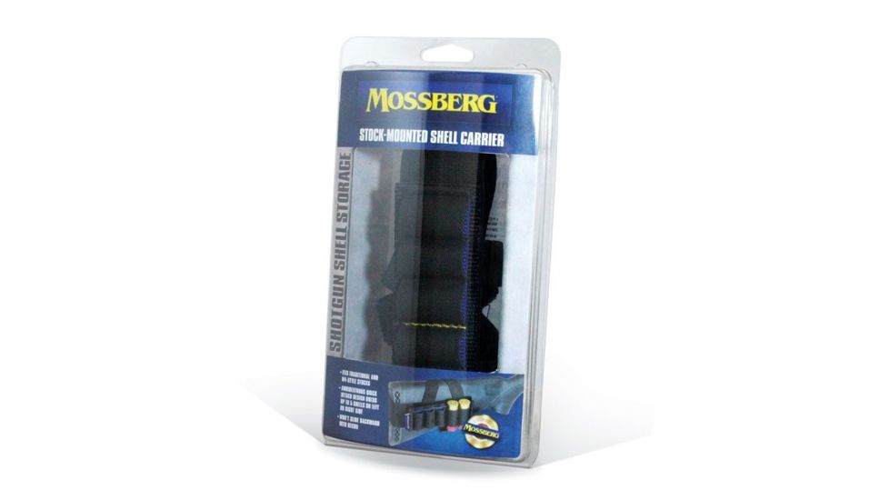 Mossberg Rear Stock Shell Carrier, 5 Round, Black, MSBRG007-BLK
