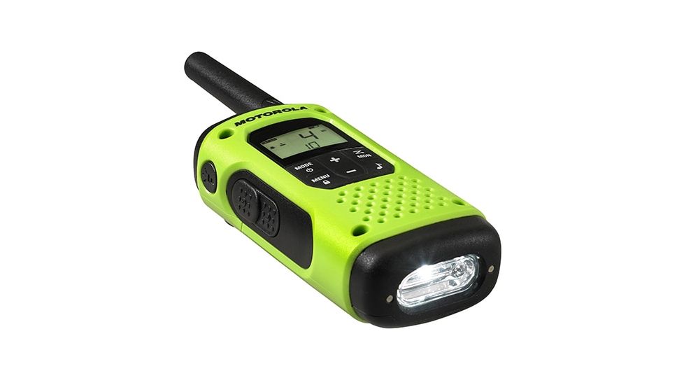 Motorola Rechargeable 2 Way Radio w/ Accessories, Pack of 2, Lime, T605 H20
