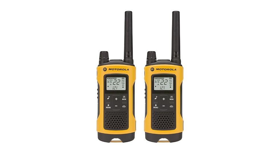 Motorola T402 Rechargeable 2 Way Radio, Pack of 2, Yellow, T402