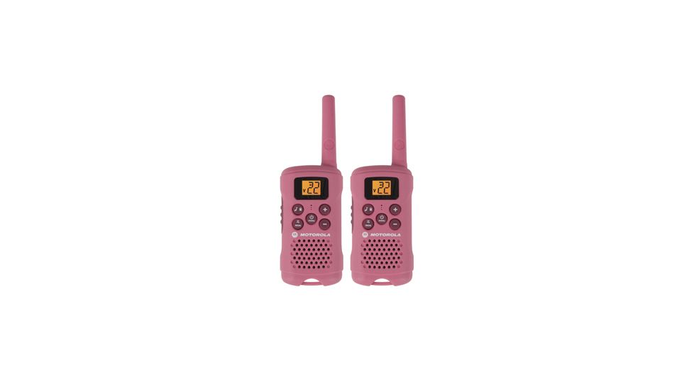 Motorola Talkabout 16 Mile Range, AAA only, 22 channels, pink, Pink MG167A