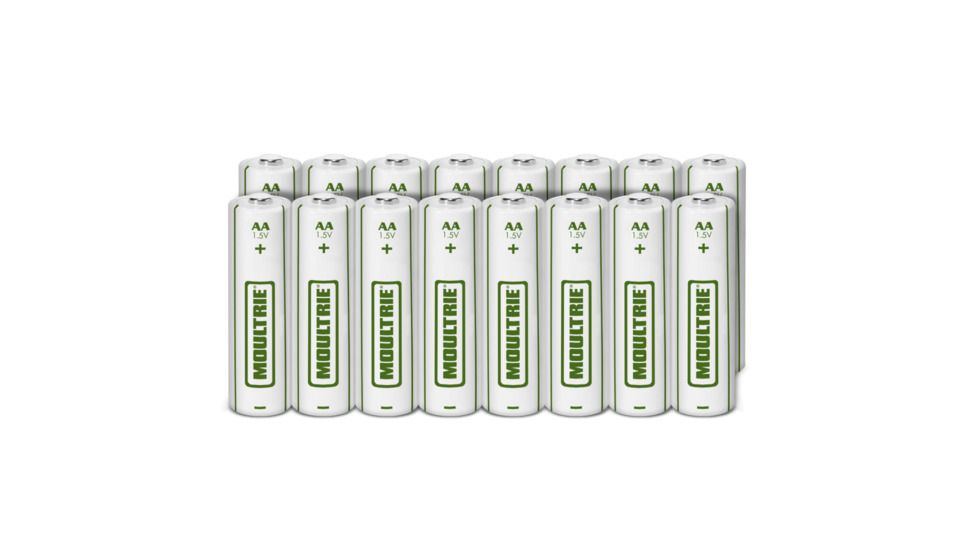 Moultrie AA Alkaline Batteries, 16 Pack, White MCA-13295
