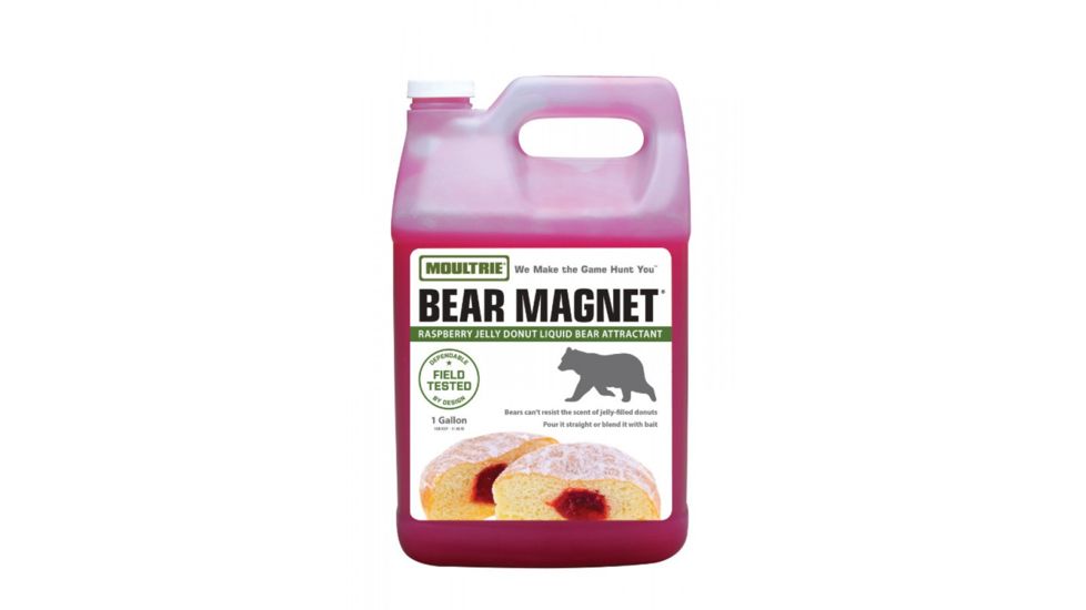 Moultrie Feeders Bear Magnet Hunting Bait - Raspberry Jelly Doughnut, 1 Gal Bottle, MFS-13083