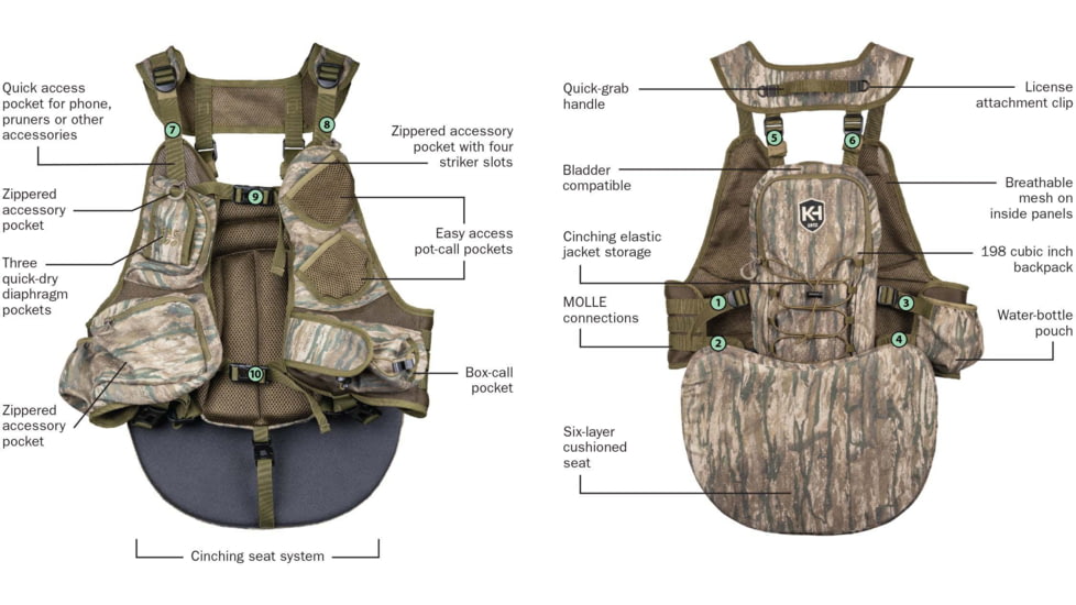 K&amp;H KHT0228 RUN NGUN 200 RT LEGACY TRKY VEST