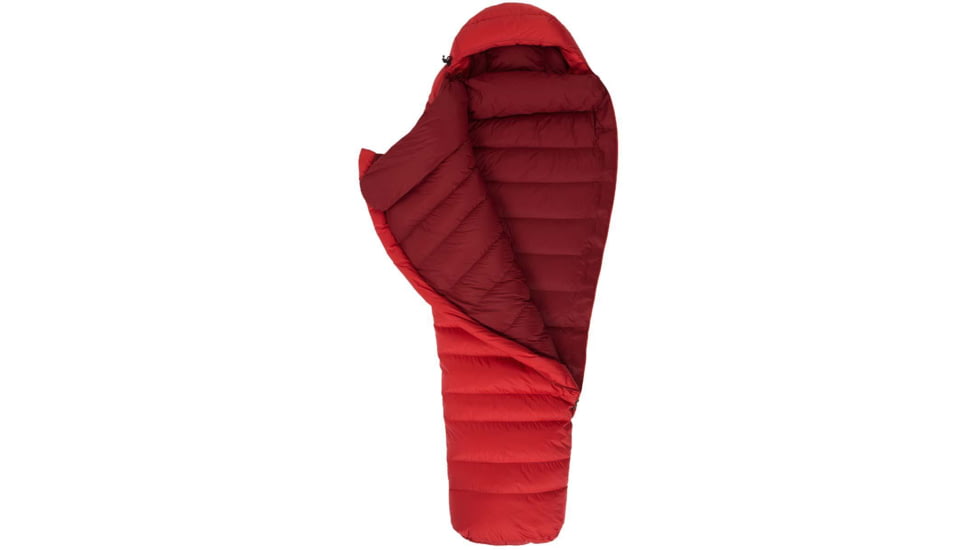 Mountain Equipment Glacier 1000 Sleeping Bag, Imperial Red, Long, Left Zip, ME-003516-ME-01040-LZ