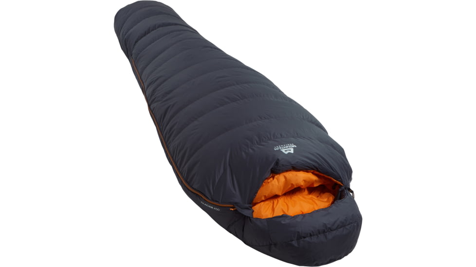 Mountain Equipment Glacier 450 Sleeping Bag, Left Zip - Mens, Obsidian, Long, ME-007344 O-LZ-Long