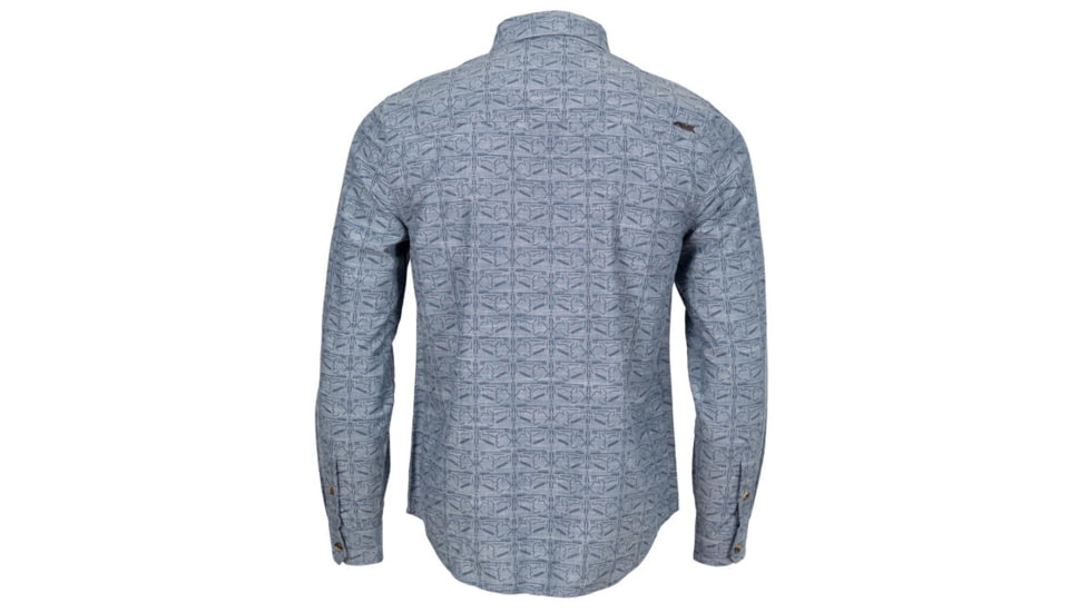 Mountain Khakis Bison Etch Shirt Classic Fit - Mens, Crater Navy, S, O48401CRATER NAVYS