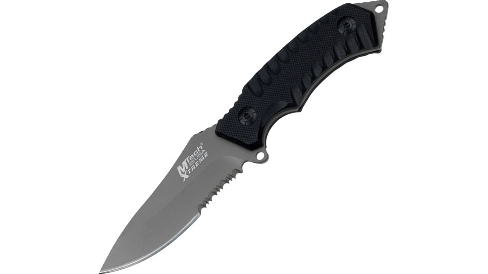 Mtech Fixed Blade Knife, 3.625in, Black G10 Handle MTX8114