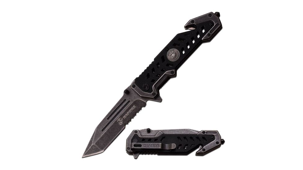 Mtech Folding Blade, 4in, Stainless Steel Blade, Aluminum Handle M-A1052SW