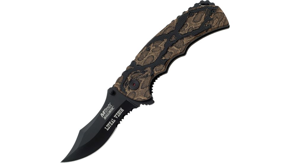 Mtech Lethal Venom Linerlock Knife, 4.75in. Closed MTA809BN