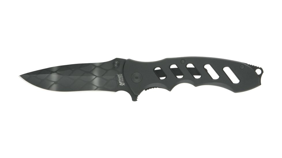 Mtech Linerlock Web-Etched Blade, 5in. Closed MTX8027A
