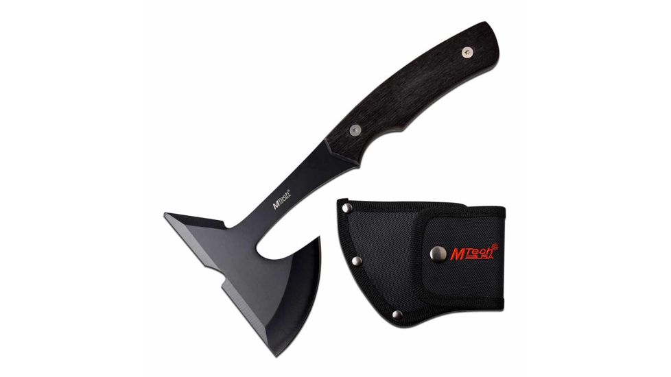 Mtech MT-600BK Axe, 3in, 3CR13 Stainless Steel, Pakkawood Handle, Black, MT-600BK