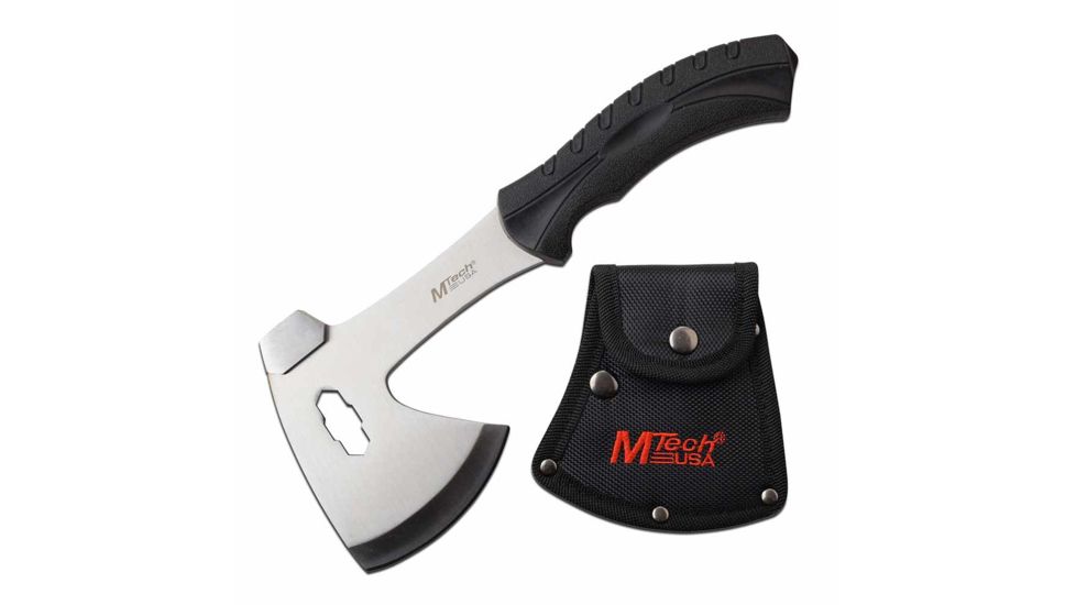 Mtech MT-AXE15BK Axe, Stainless Steel, Rubber Handle, Black, MT-AXE15BK