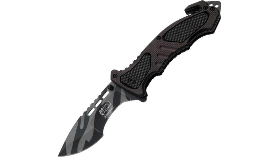 Mtech Xtreme A/O Rescue Knife, 4.75in. Closed MTXA800BK