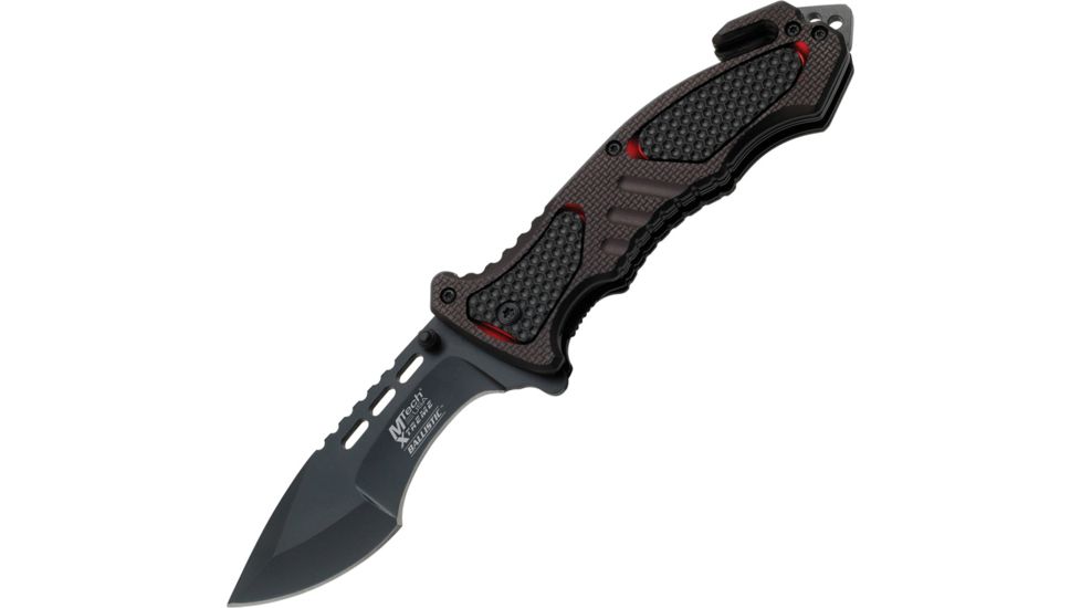 Mtech Xtreme A/O Rescue Knife, 4.75in. Closed MTXA800RD
