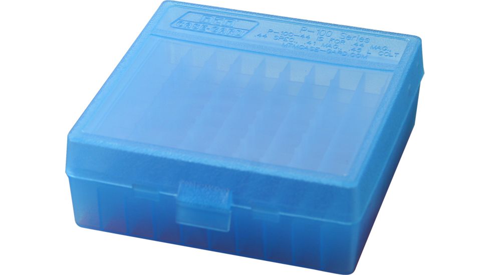 MTM 100 Round 44 Magnum/45 Long Colt Blue Pistol Ammo Box P1004424