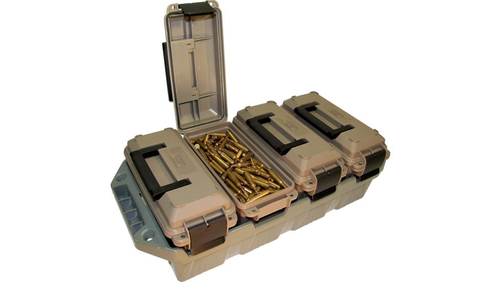 MTM 4-Can Ammo Crate, Dark Earth, AC4C
