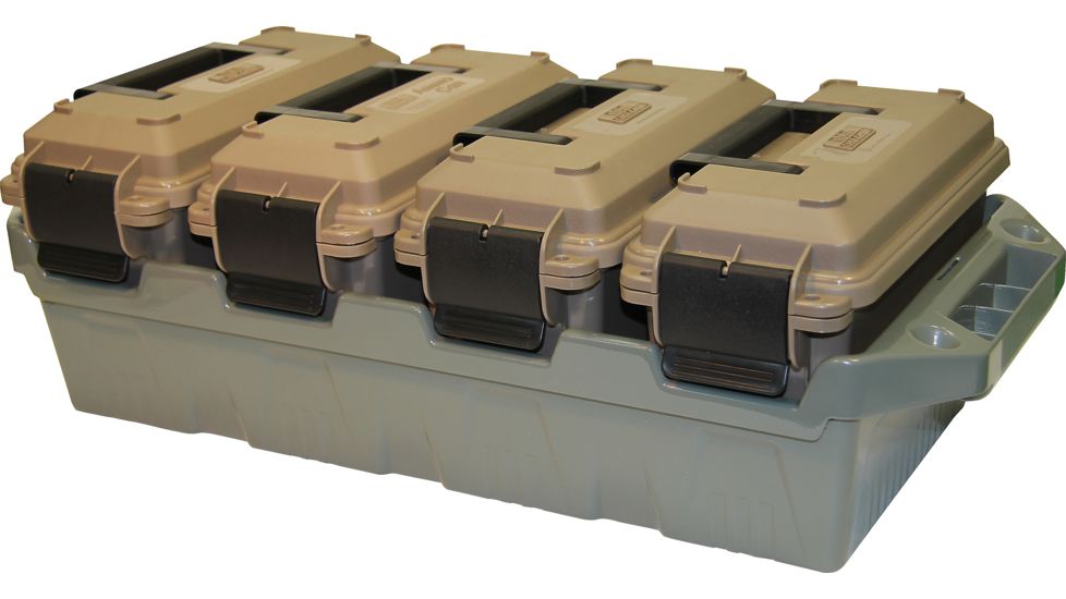 MTM 4-Can Ammo Crate, Dark Earth, AC4C