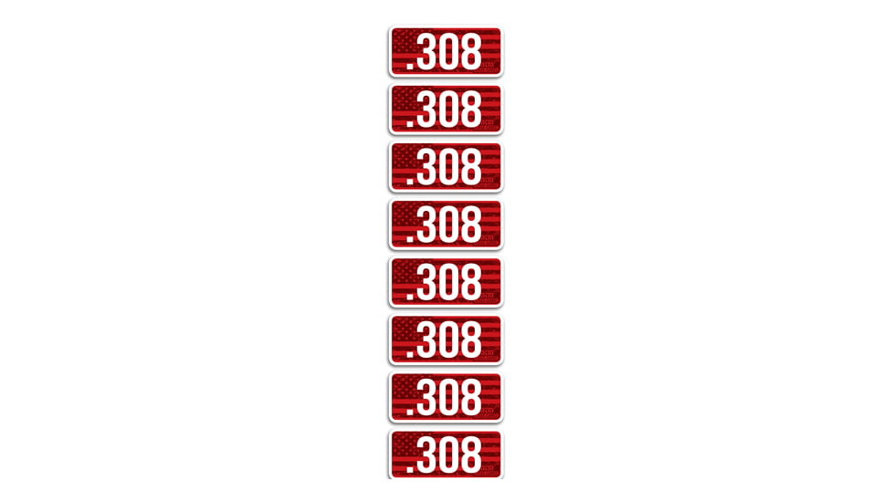 Mtm Ammo Caliber Labels .308 8-pack