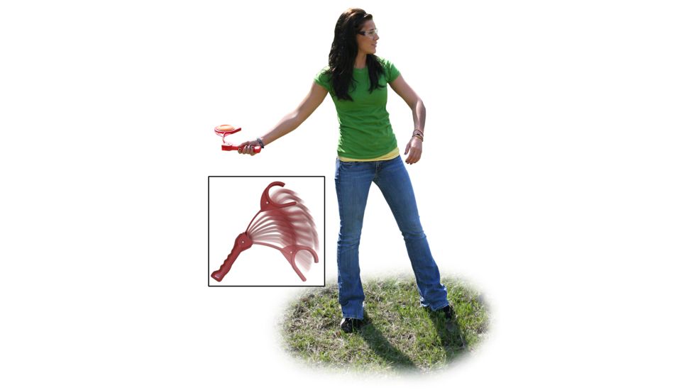 MTM E-Z Throw 3 Clay Target Thrower With Pivital Arm Swing Red
