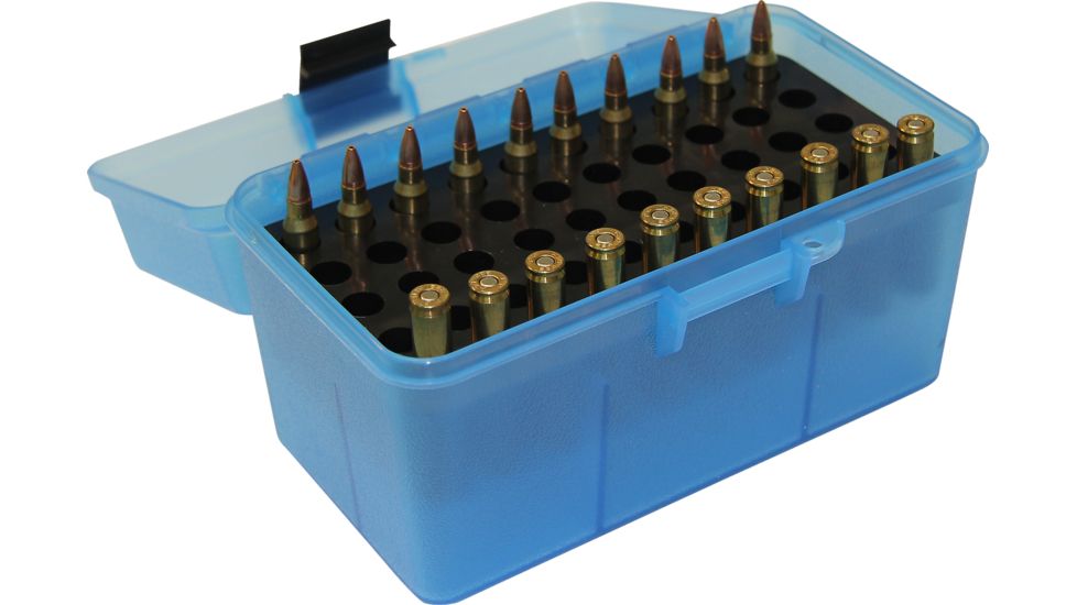 MTM H50 Ammunition Box .17 Remington to .223 Remington Blue