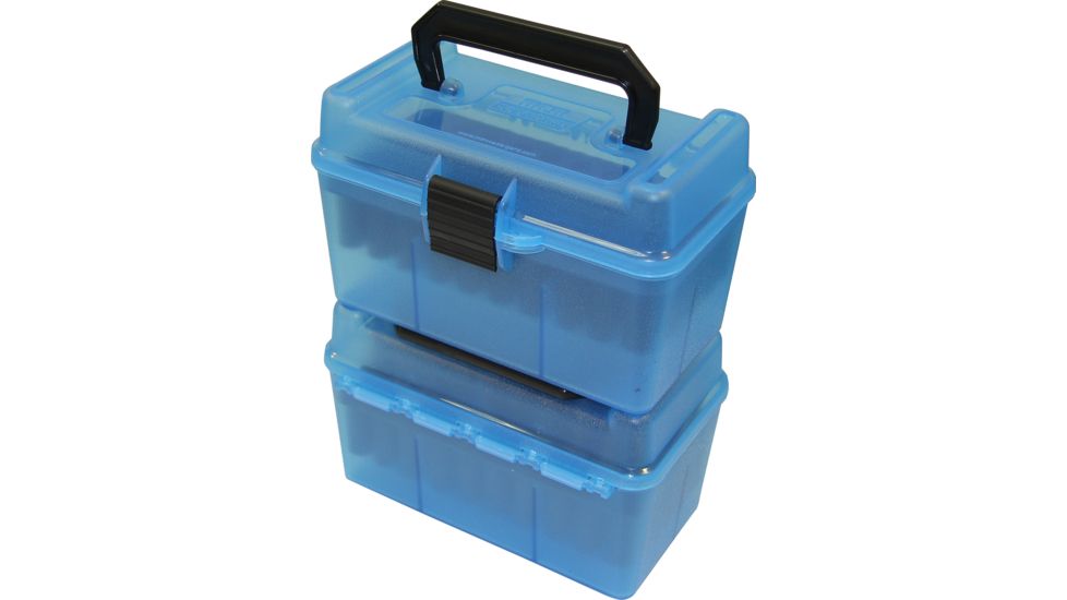 MTM H50 Ammunition Box .17 Remington to .223 Remington Blue