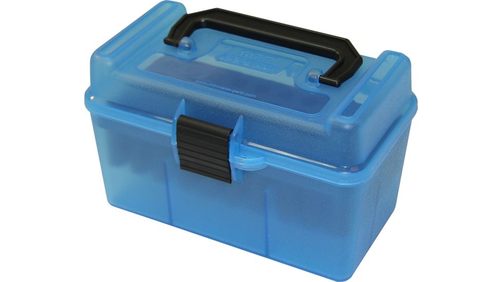 MTM H50 Ammunition Box .22-250 to .308 Winchester Blue