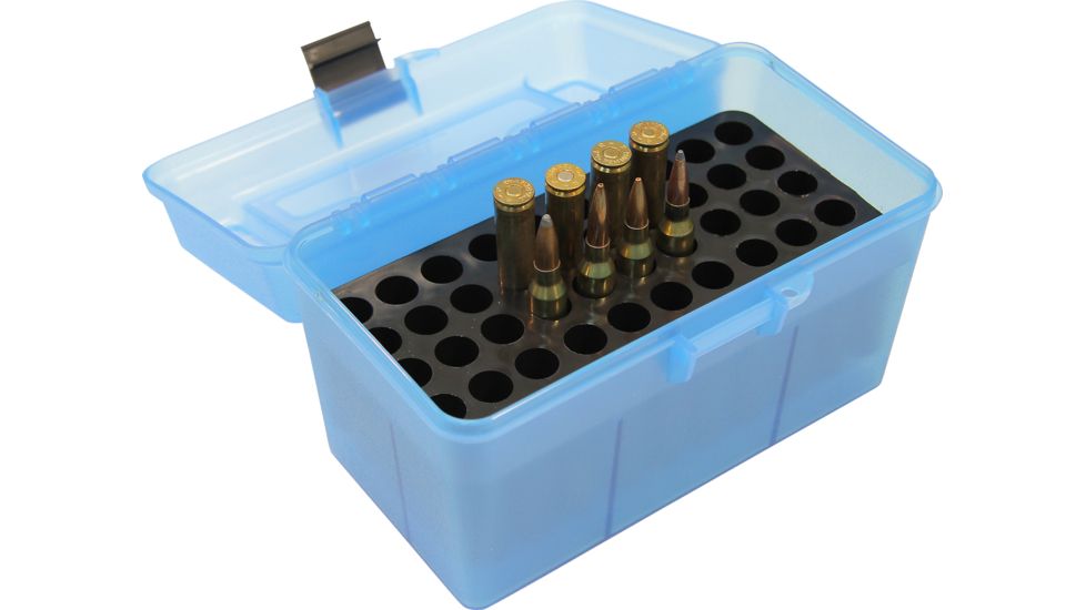 MTM H50 Ammunition Box .264 to .458 Winchester Magnum Blue