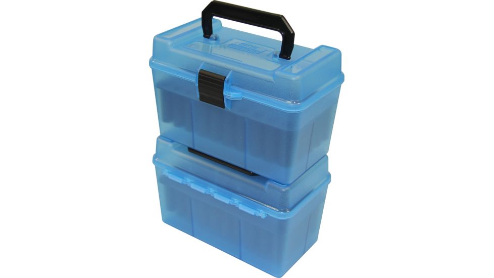 MTM H50 Ammunition Box .264 to .458 Winchester Magnum Blue