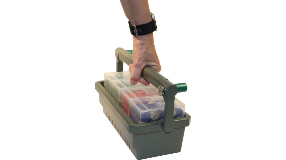 MTM Shotshell Box Caddy, Army Green/Clear, SSC