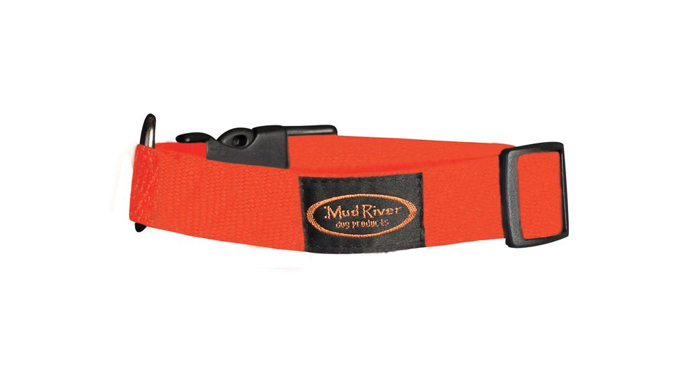 Mud River Bootlegger Nylon Collar, S/M Blaze Orange 15in. -20in. 18422