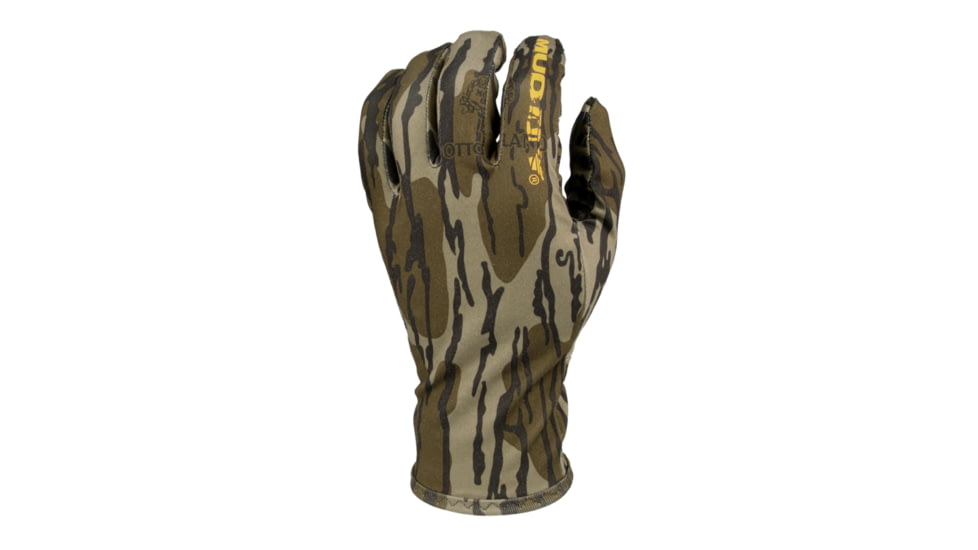 Muddy Lightweight Gloves, Mossy Oak Bottomland, LARGE, MUD-LW-GLV-MOB-L