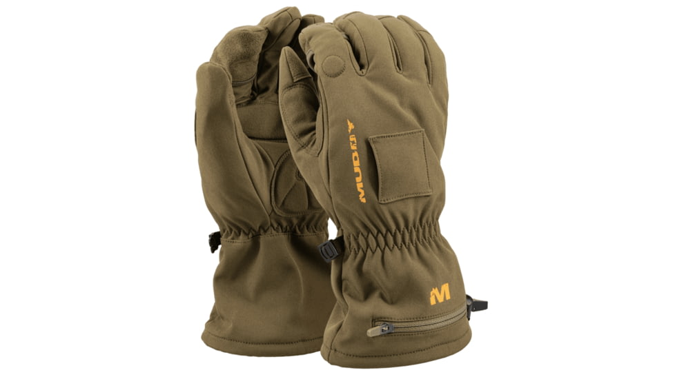 Muddy Nucleus Heated Softshell Gloves - Mens, Brown Clay, LARGE, MUD-HT-GLV-CL-L