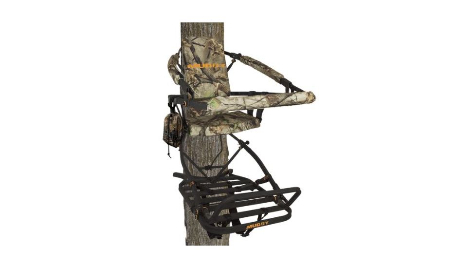 Muddy Woodsman Climber, includes Backpack Straps, Accessory Bag, Full Body Fall Arrest Harness, Black/Camo MCL300-A
