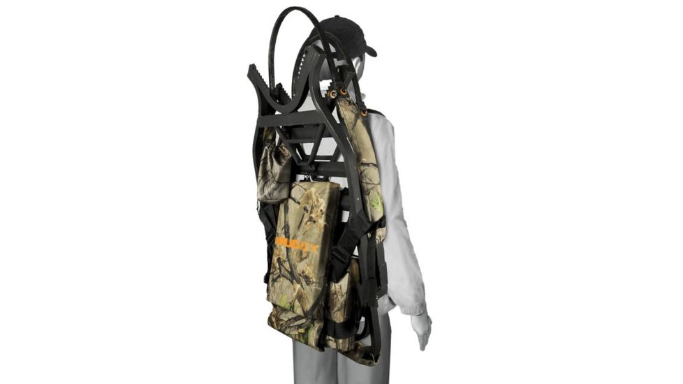 Muddy Woodsman Climber, includes Backpack Straps, Accessory Bag, Full Body Fall Arrest Harness, Black/Camo MCL300-A